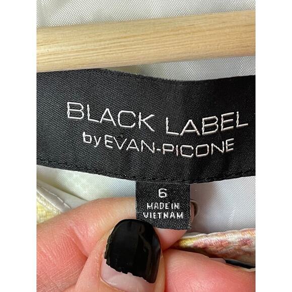 Black Label by Evan-Picone Multicolor Floral Sleeveless Dress Women's Size 6 - Picture 3 of 5